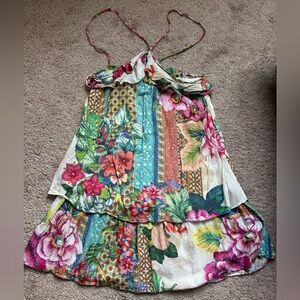 FARM Rio Floral Patchwork Mini Dress - Multicolor